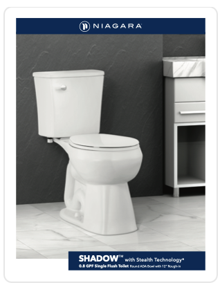 SHADOW<sup>®</sup> 0.8 GPF 12″ Rough-In Round Bowl ADA Height Toilet