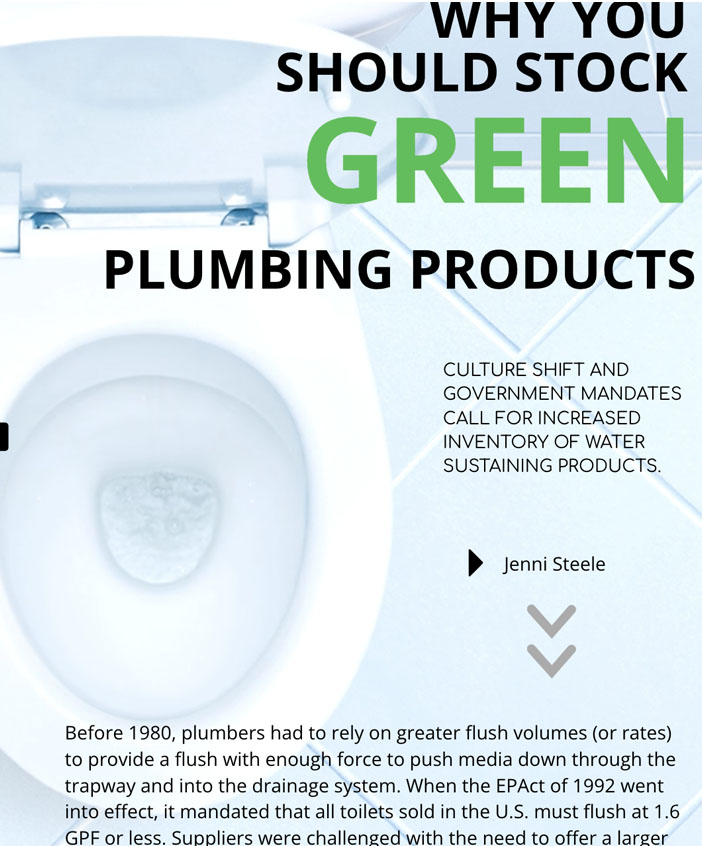 Supply House Times Why You Should Stock Green Plumbing Products