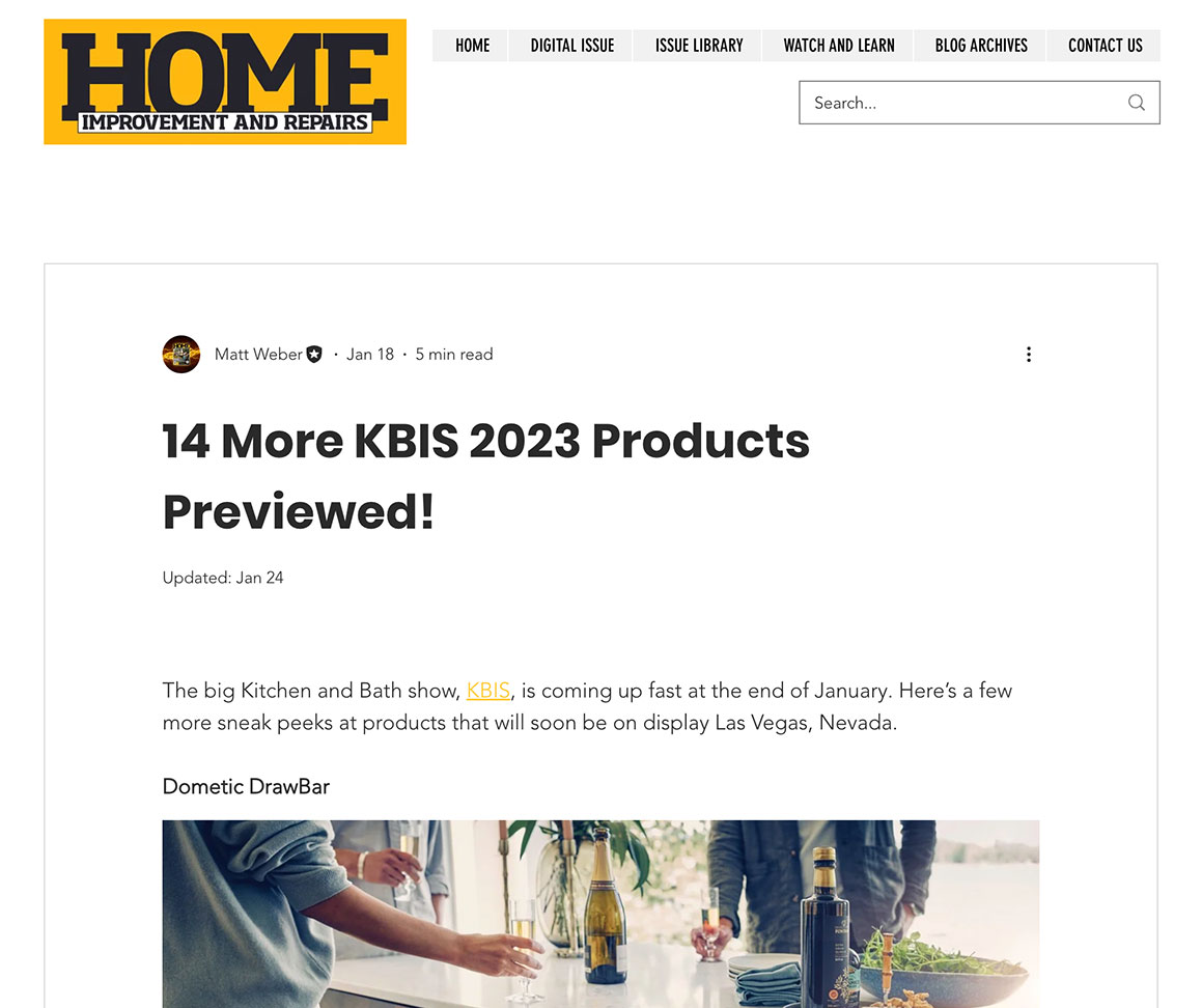 KBIS 2023 Products Preview Article