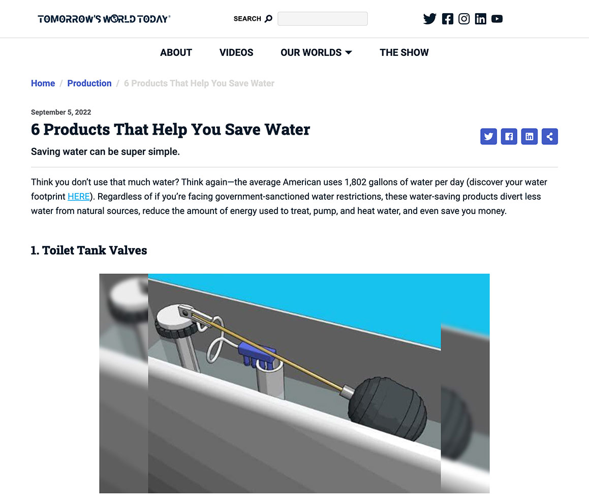 6 Products That Help You Save Water