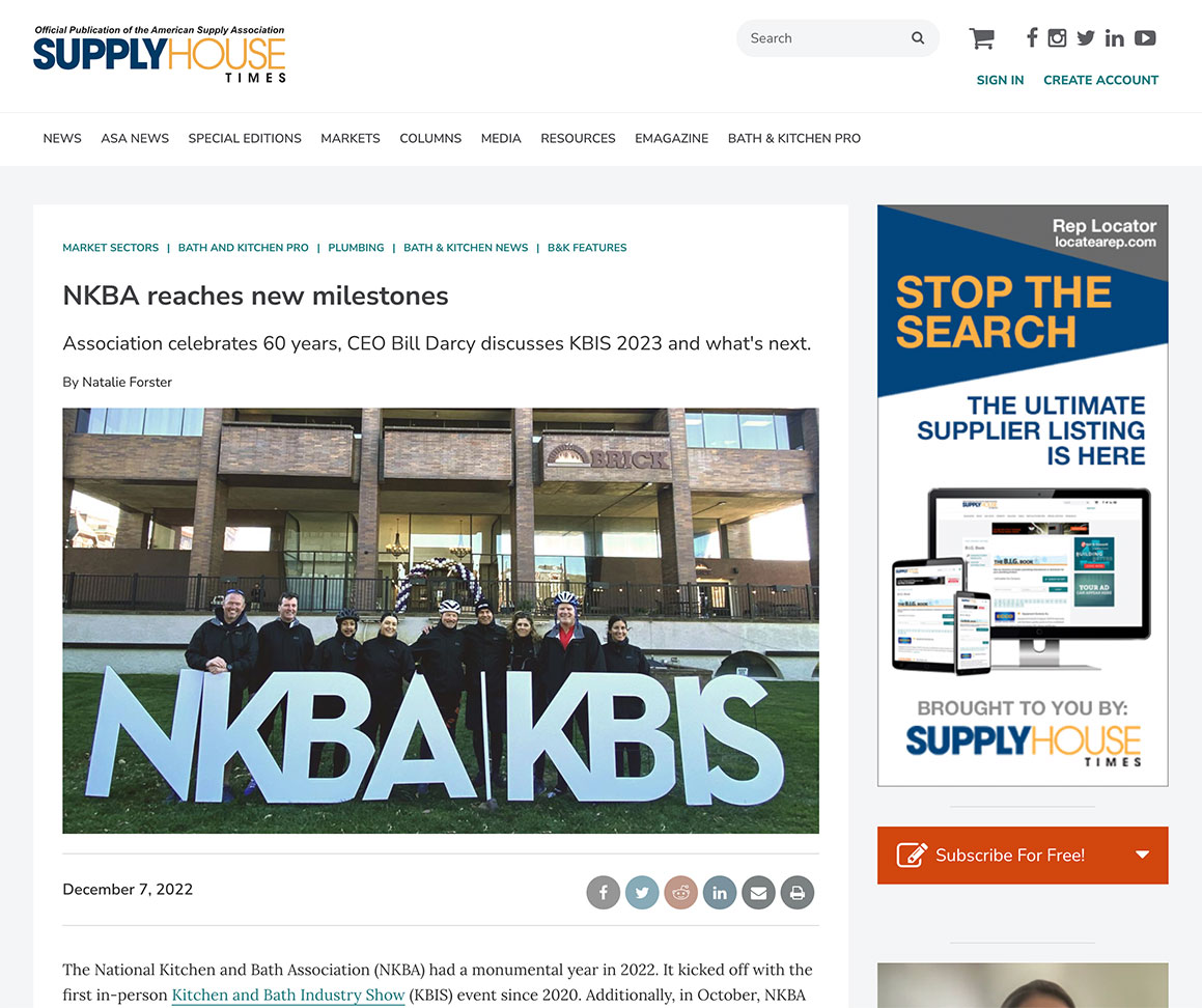 NKBA reaches new milestones in Supply House Times