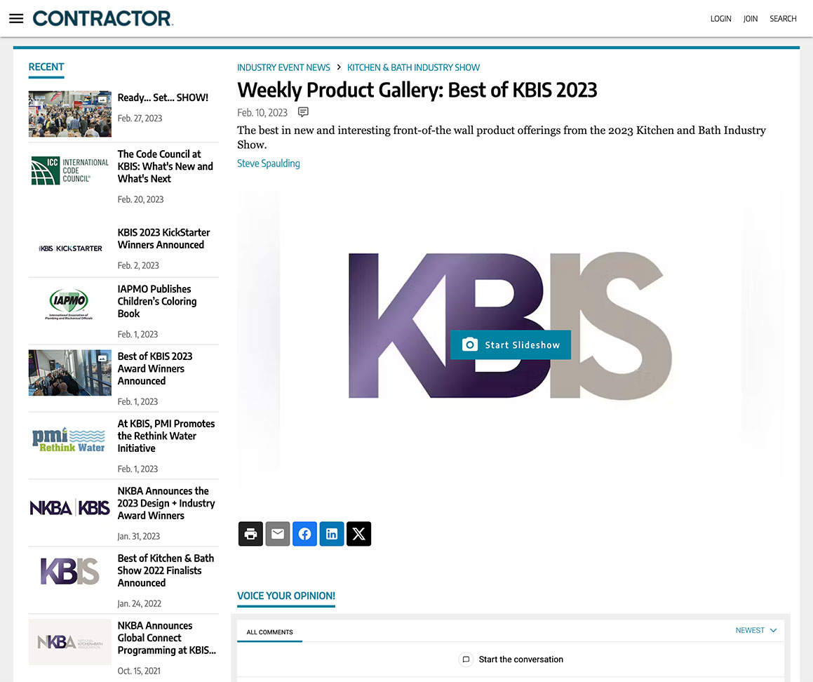 Best of KBIS 2023 Article