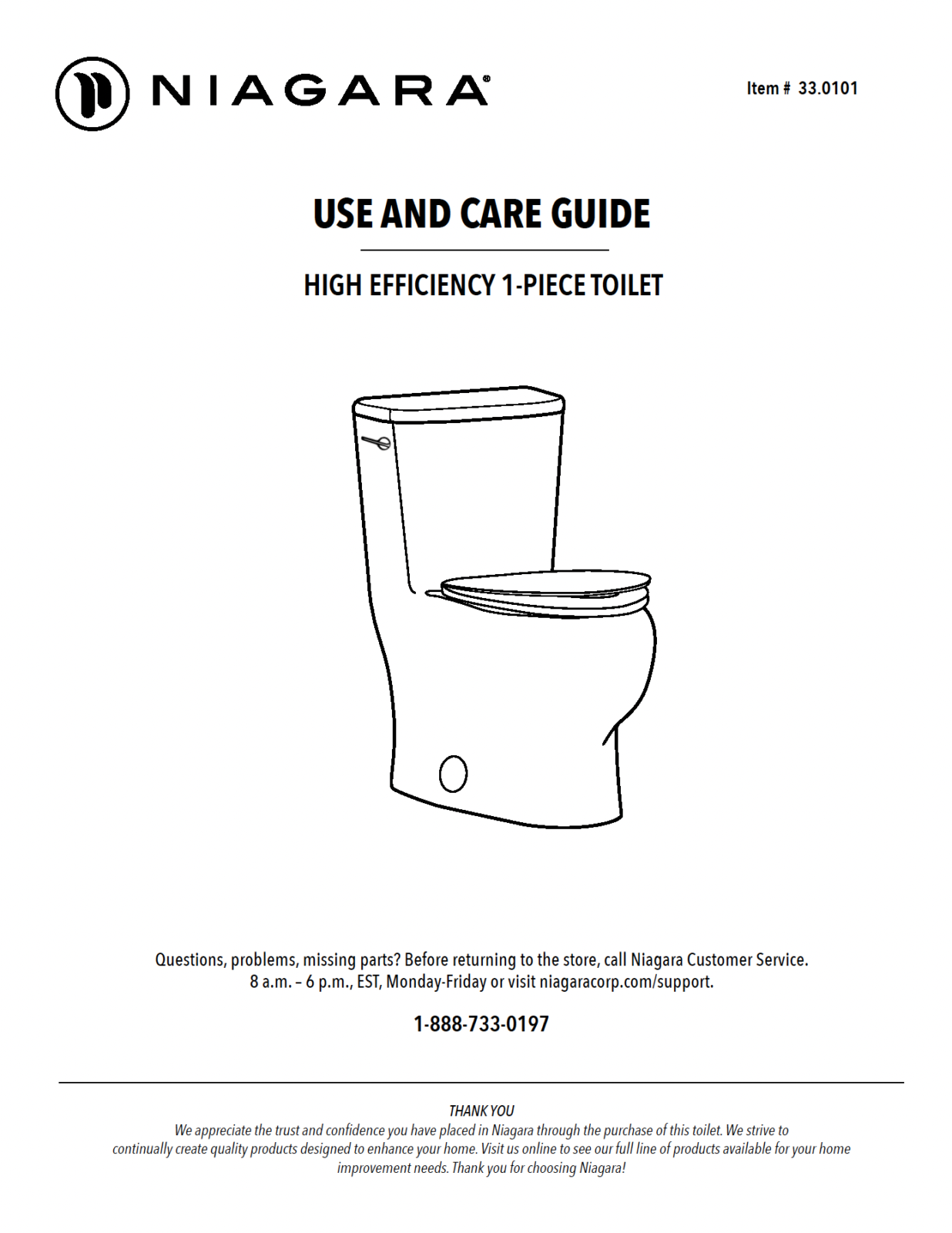 PHANTOM<sup>®</sup> 0.8 GPF One Piece 12” Rough-in Elongated Bowl ADA Height Toilet